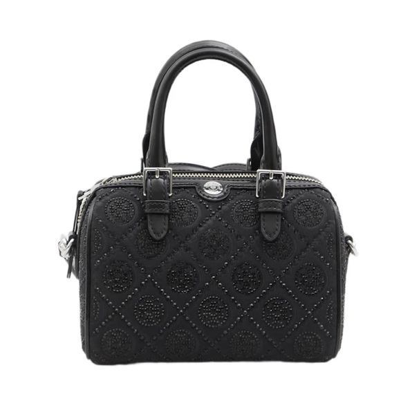 NWT Tory Burch Monogram Hotfix Petite Barrel Bag - Picture 1 of 10